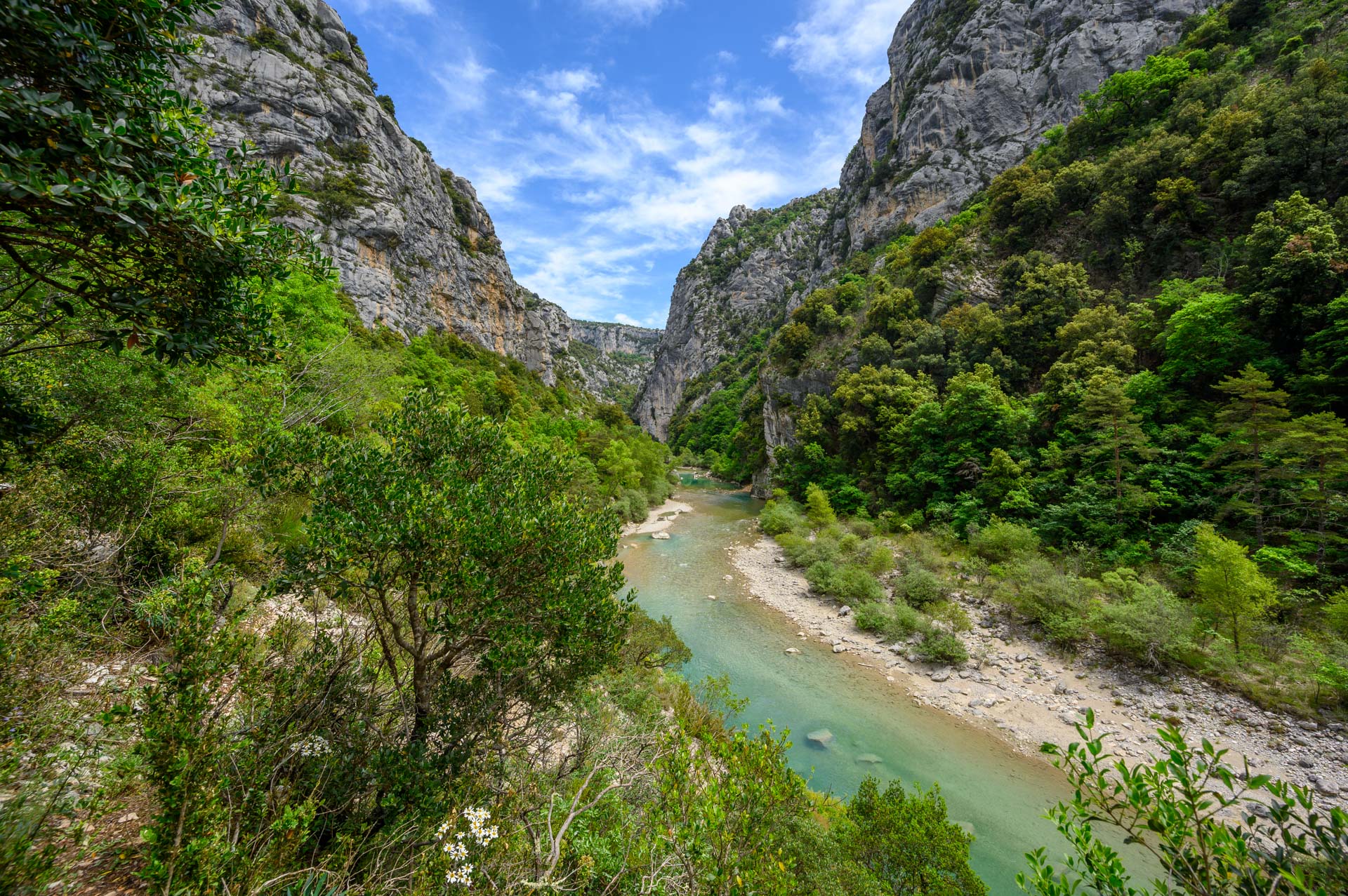 Le sentier Blanc martel dans le Verdon