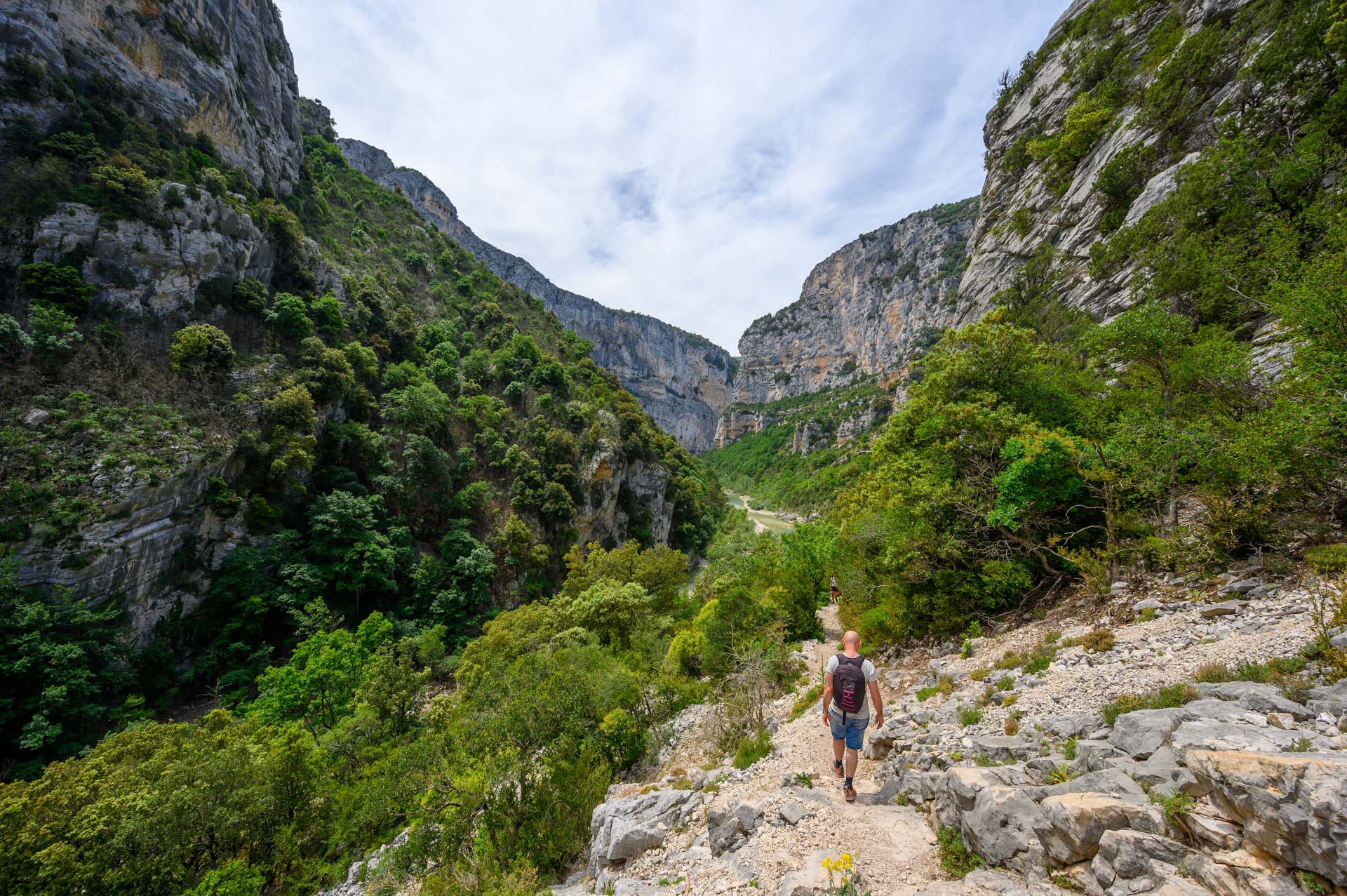 Le sentier Blanc Martel dans le Verdon